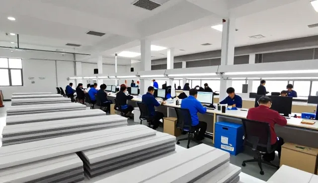厂房车间中的产品销售优势展示